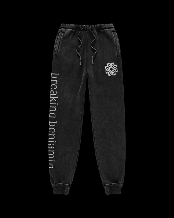Logo Chenille Black Sweatpants
