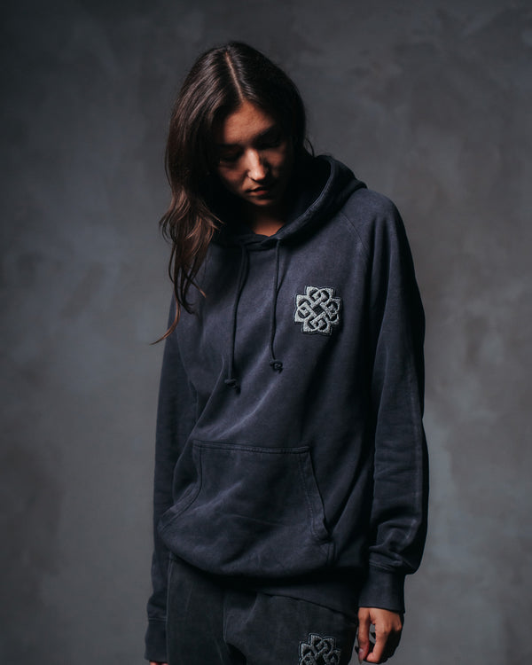 Logo Chenille Black Pullover