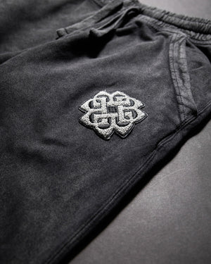 Logo Chenille Black Sweatpants