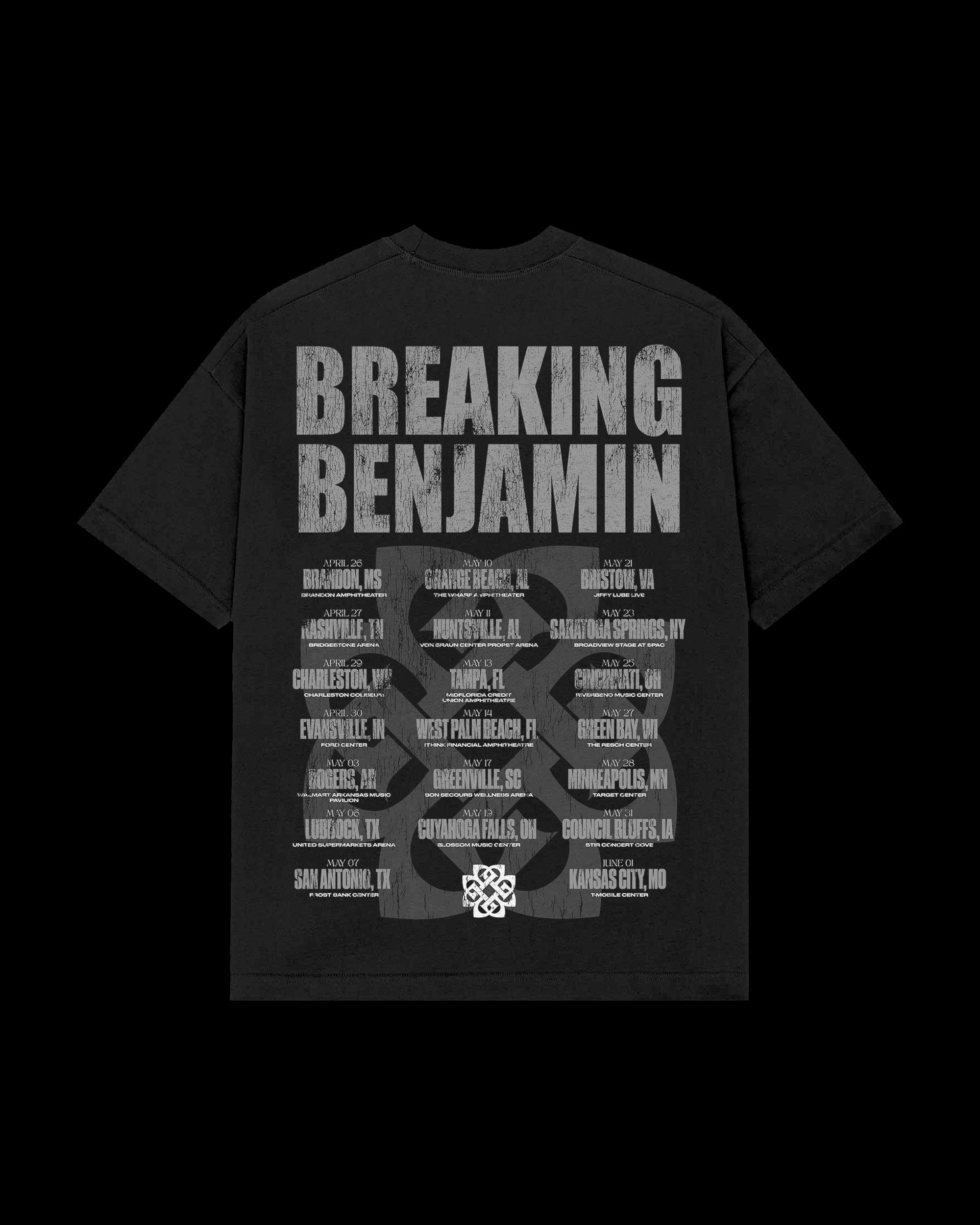 Bold Tour Date Black Tee