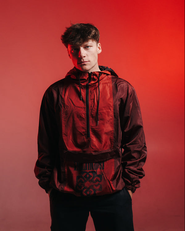 Shatter Red Windbreaker