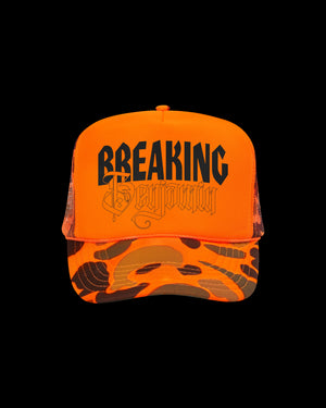 Orange Camo Trucker